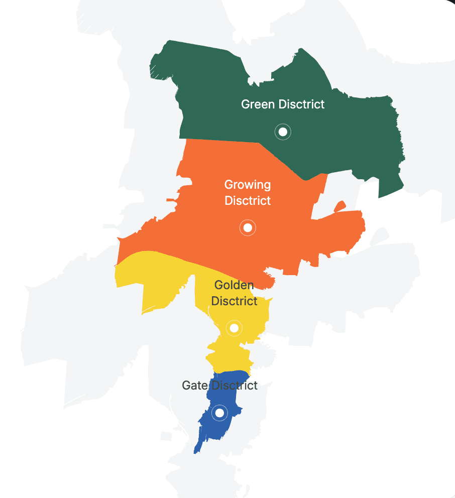 Alatau Districts Map